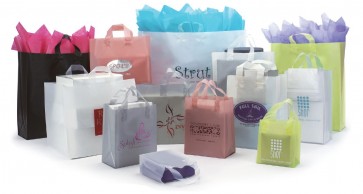 Frosted Shopping Bags